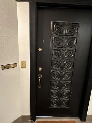 a view of a door
