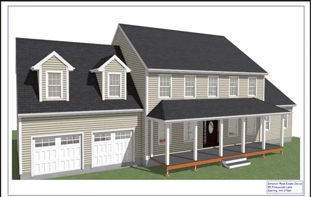 a view front of houses with deck and yard