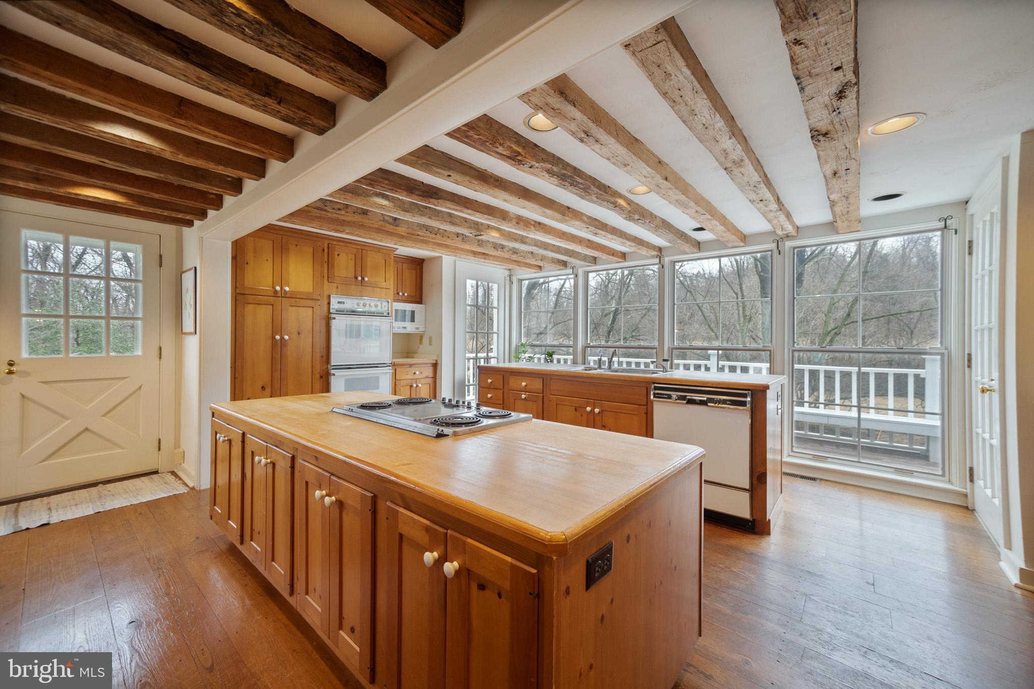 911 North Valley Road Paoli, PA 19301 - Photo 17 of 36 Kitchen with beautiful views of the land