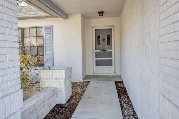a view of a entryway door of the house