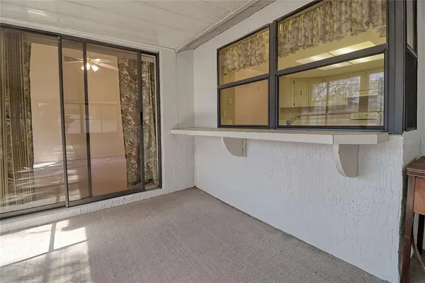 a view of a porch