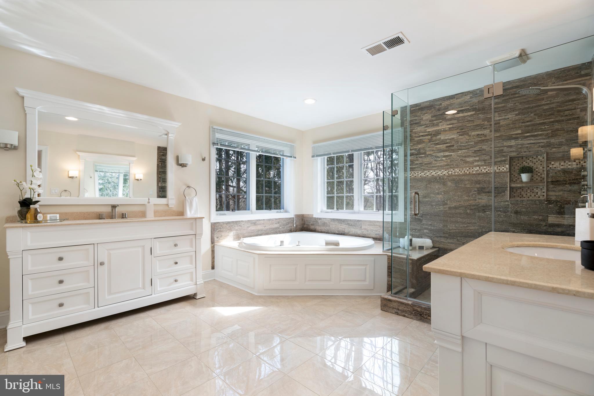 1315 Prospect Hill Road Villanova, PA 19085 - Photo 15 of 24 a bathroom with a bathtub sink and mirror