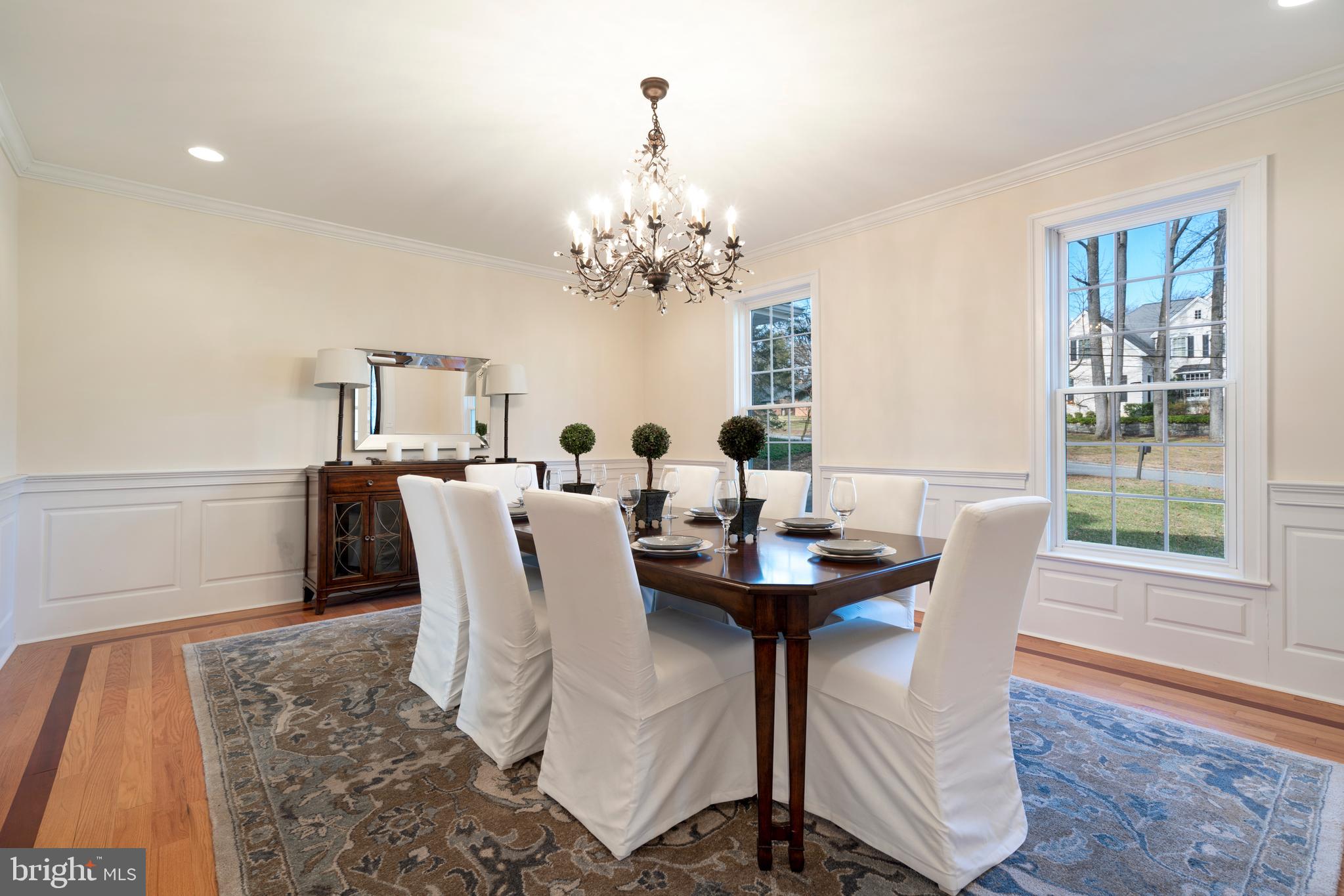 1315 Prospect Hill Road Villanova, PA 19085 - Photo 5 of 24 a view of a dining room with furniture and a chandelier