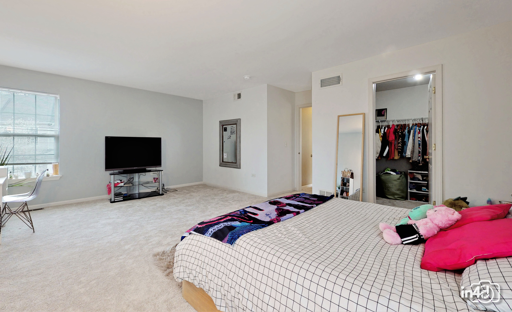 3 Ridge Court Bolingbrook, IL 60440 - Photo 20 of 52 a bedroom with a bed and flat screen tv