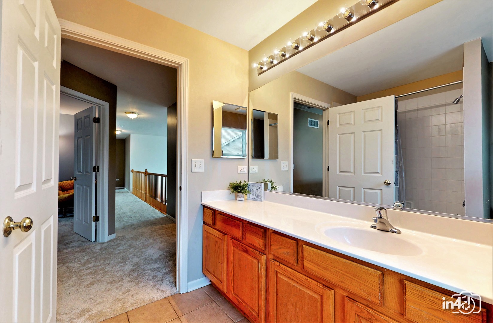 3 Ridge Court Bolingbrook, IL 60440 - Photo 37 of 52 a spacious bathroom with a double vanity sink mirror and shower