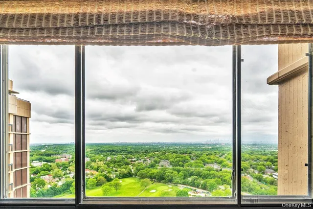 a view of a from a window