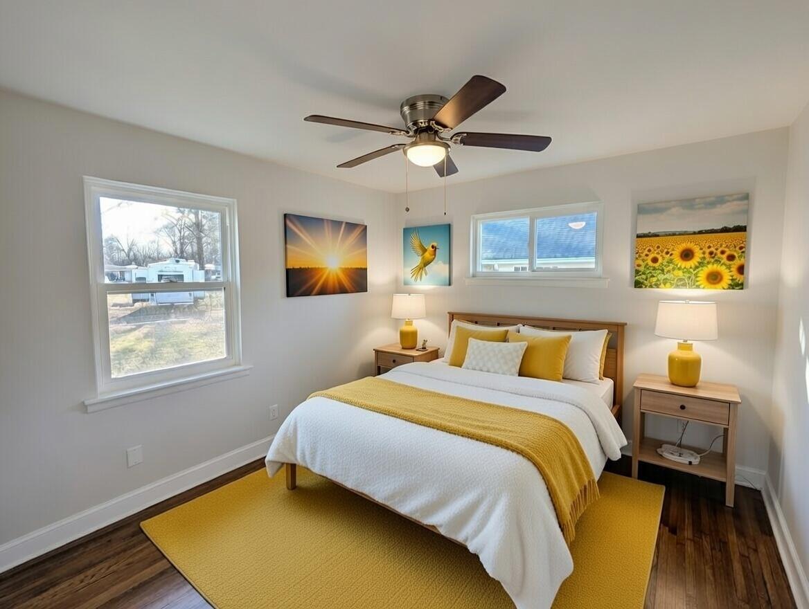 4720 Pawnee Trail Chattanooga, TN 37411 - Photo 16 of 27 Virtually Staged Bedroom 3 Yellow Room