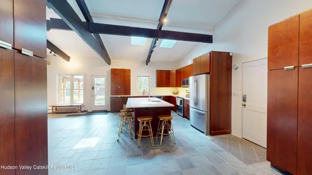 a very nice looking room with a large window