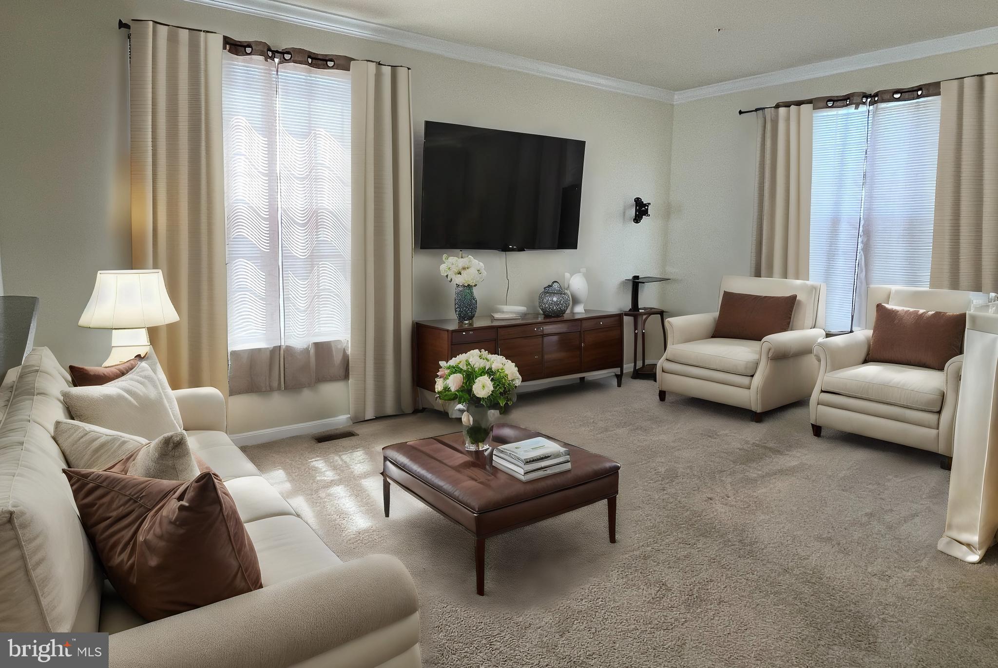 4422 Old Frederick Road Baltimore, MD 21229 - Photo 7 of 39 VIRTUAL STAGING-ANOTHER ANGLE- LIVING ROOM