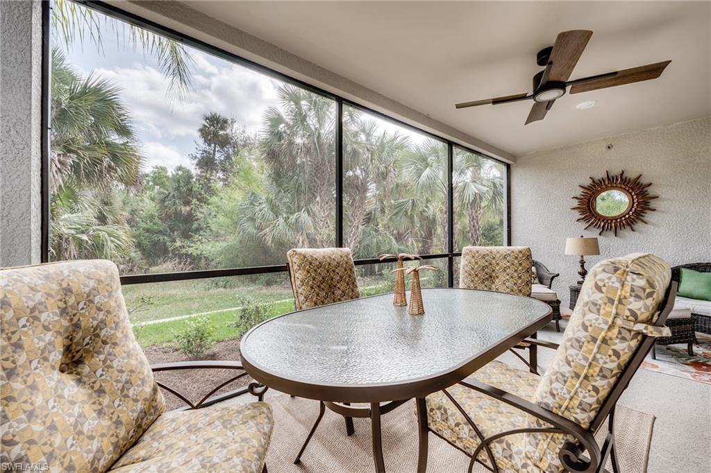 3790 Pebblebrook Ridge Court, Unit 101 Fort Myers, FL 33905 - Photo 37 of 38 a view of a dining room with furniture window and outside view