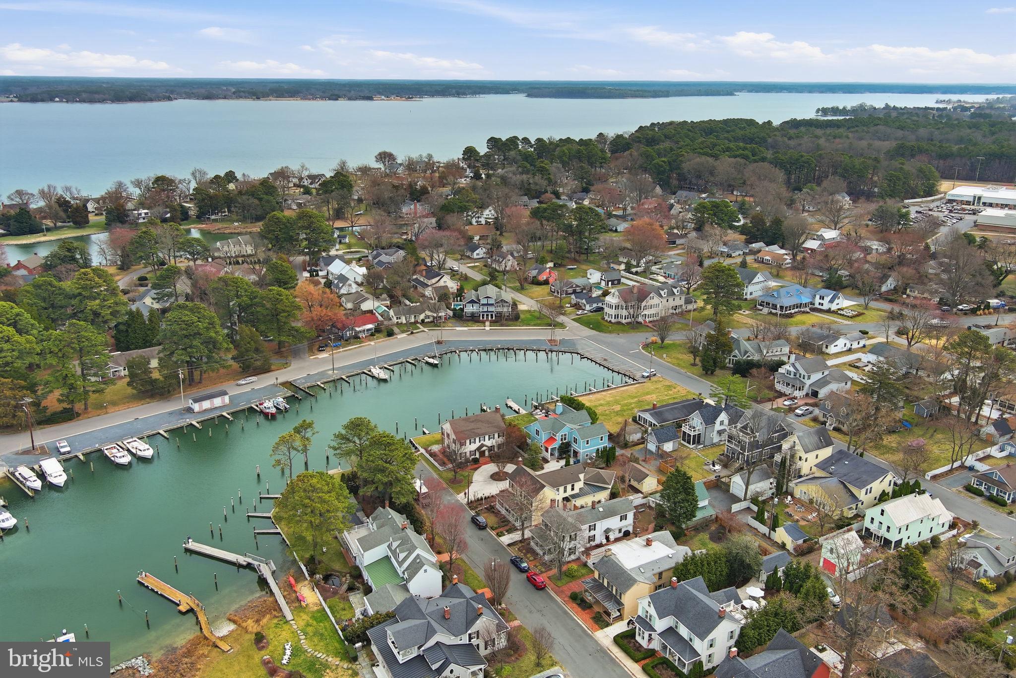 222 East Chestnut Street St. Michaels, MD 21663 - Photo 44 of 58 a view of a city and lake view
