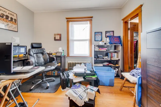 a room with furniture or couch and a window