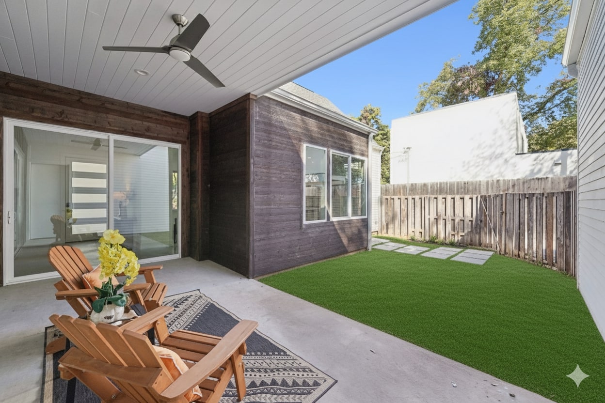 739 Gunter Street, Unit 1 Austin, TX 78702 - Photo 15 of 26 a view of a patio with a yard