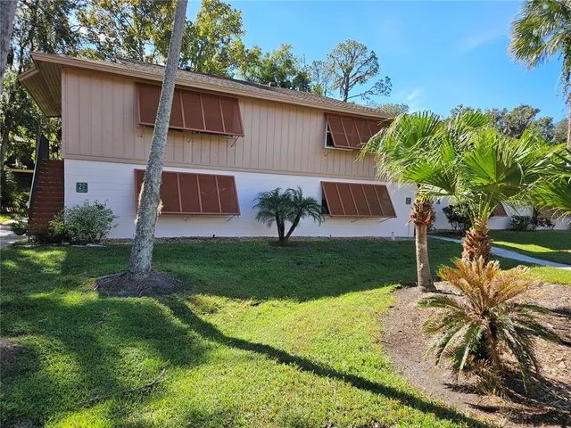 a house view with a garden space