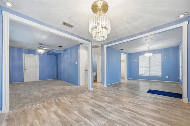 a view of an empty room