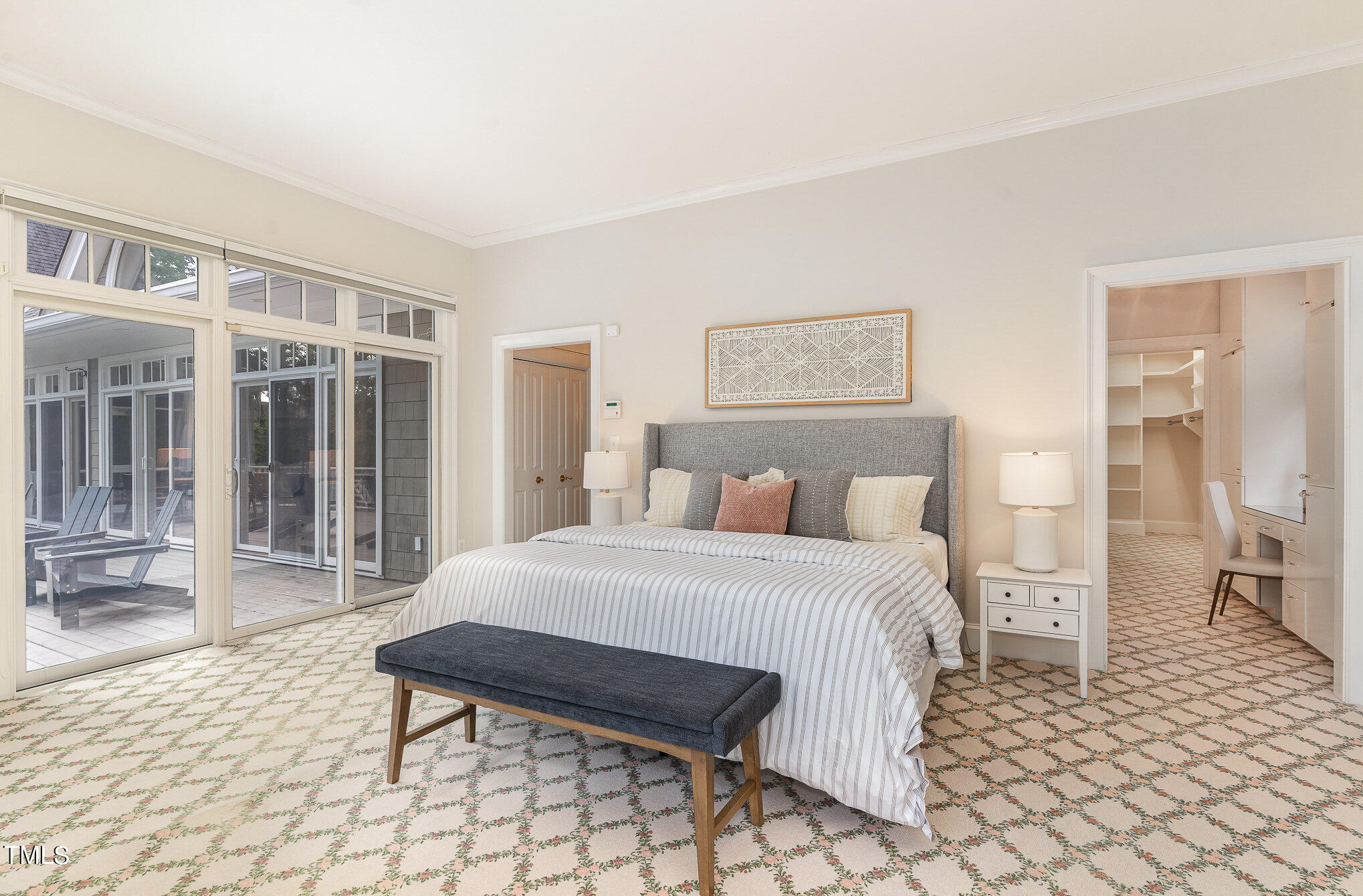 3737 Hope Valley Road Durham, NC 27707 - Photo 23 of 58 a bedroom with a bed and a large window