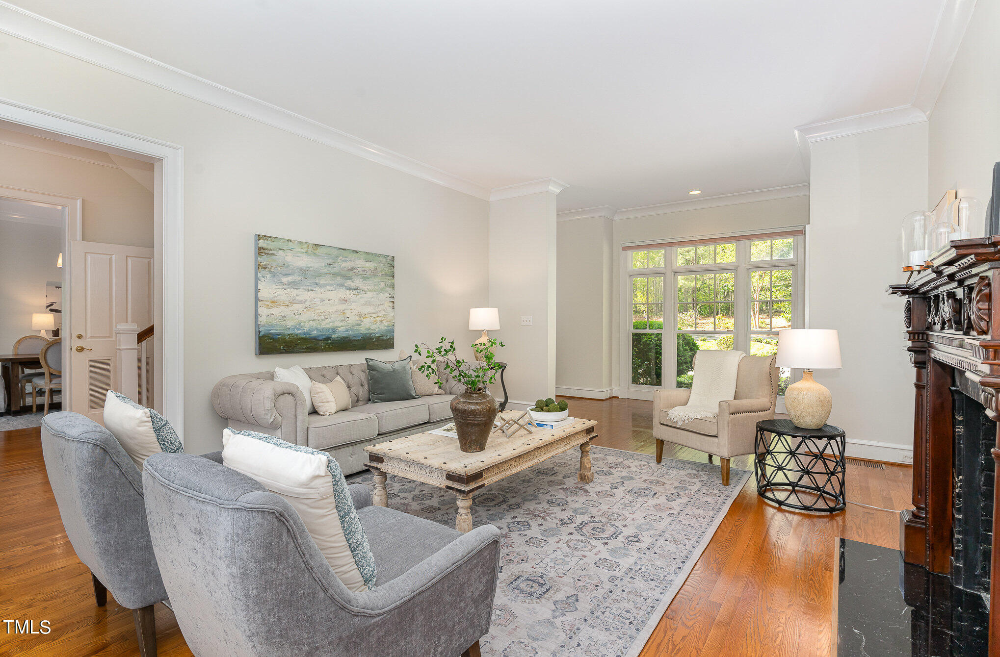 3737 Hope Valley Road Durham, NC 27707 - Photo 8 of 58 a living room with furniture and a large window