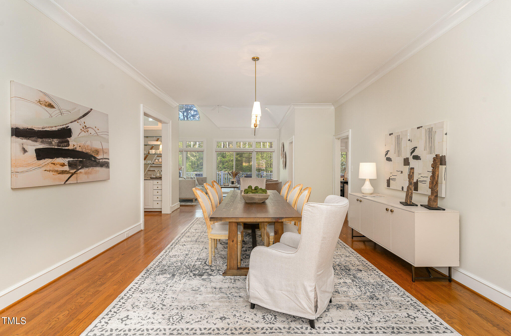 3737 Hope Valley Road Durham, NC 27707 - Photo 9 of 58 a dining room with furniture window and wooden floor