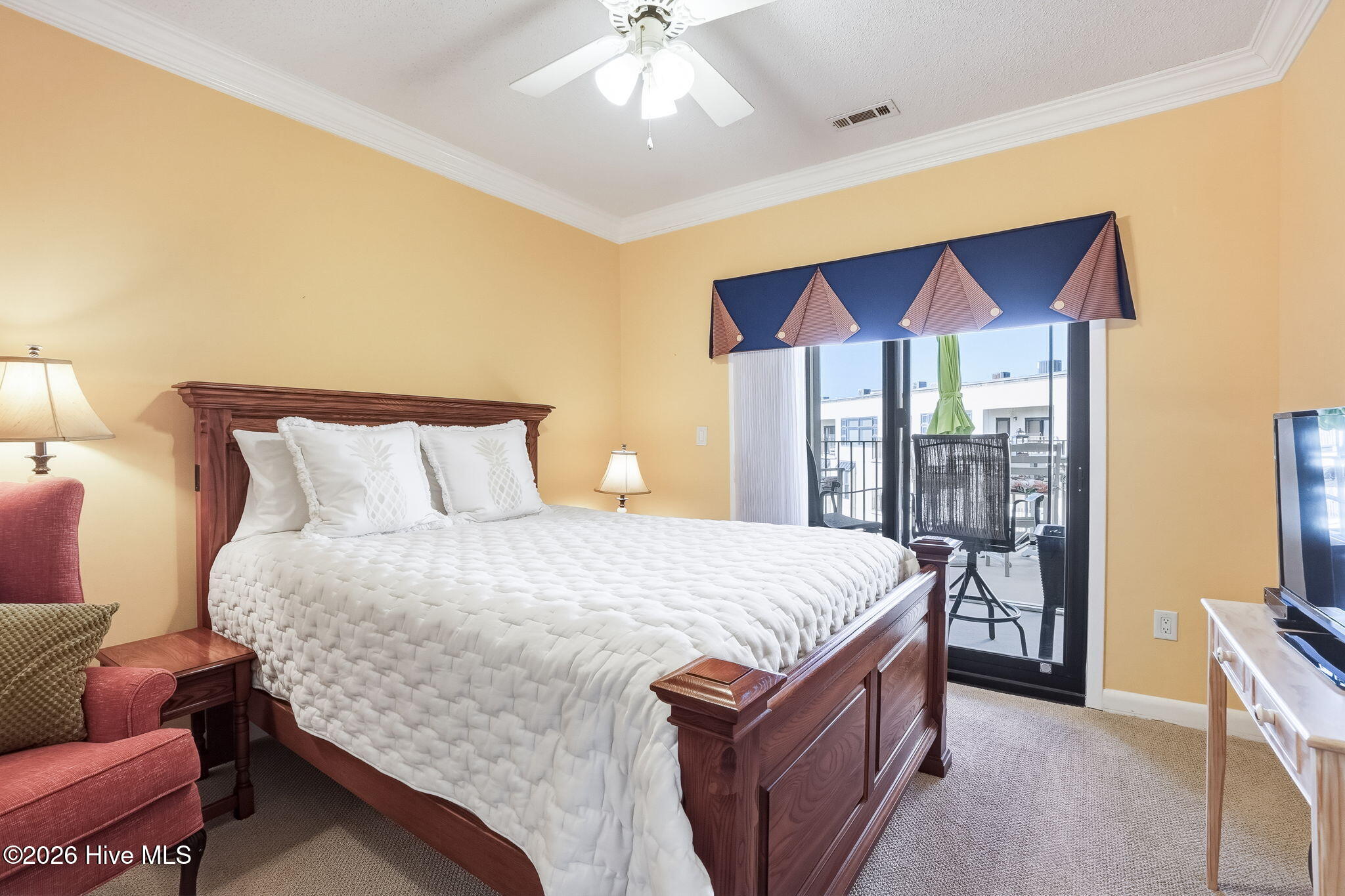 1505 Salter Path Road, Unit 603J Indian Beach, NC 28512 - Photo 23 of 50 East Wing Master Suite with private entrance to the large balcony and ocean views