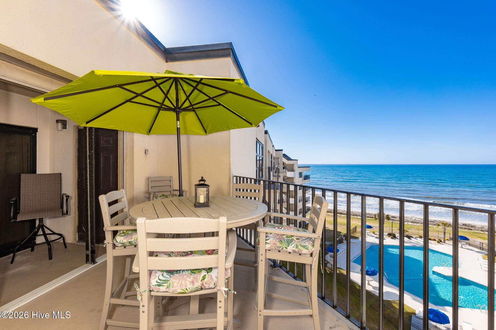 1505 Salter Path Road, Unit 603J Indian Beach, NC 28512 - Photo 3 of 50 Large patio with room for entertaining and enjoying the beach side life!