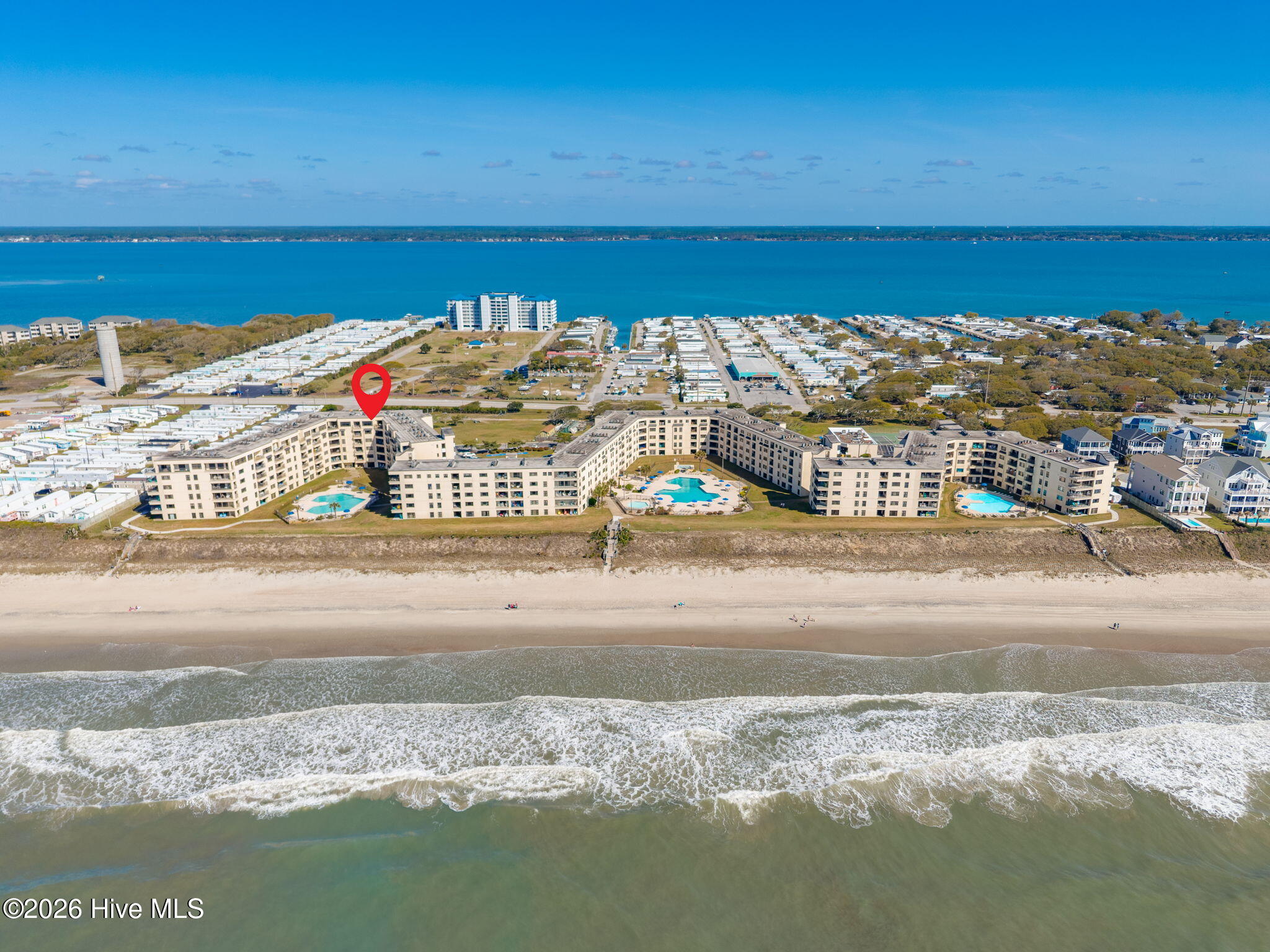 1505 Salter Path Road, Unit 603J Indian Beach, NC 28512 - Photo 48 of 50 Drone shot