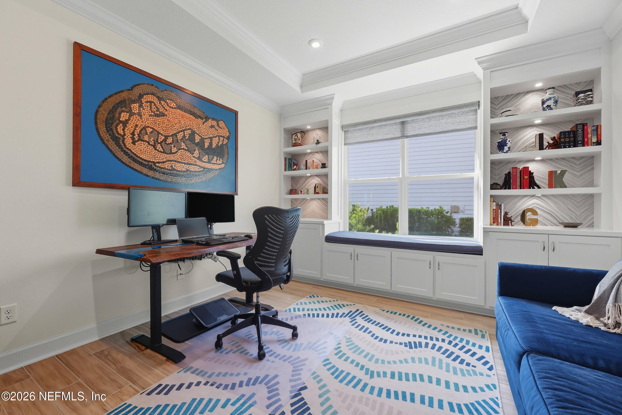 494 Marquesa Circle St. Johns, FL 32259 - Photo 33 of 76 a view of a workspace with furniture and a window
