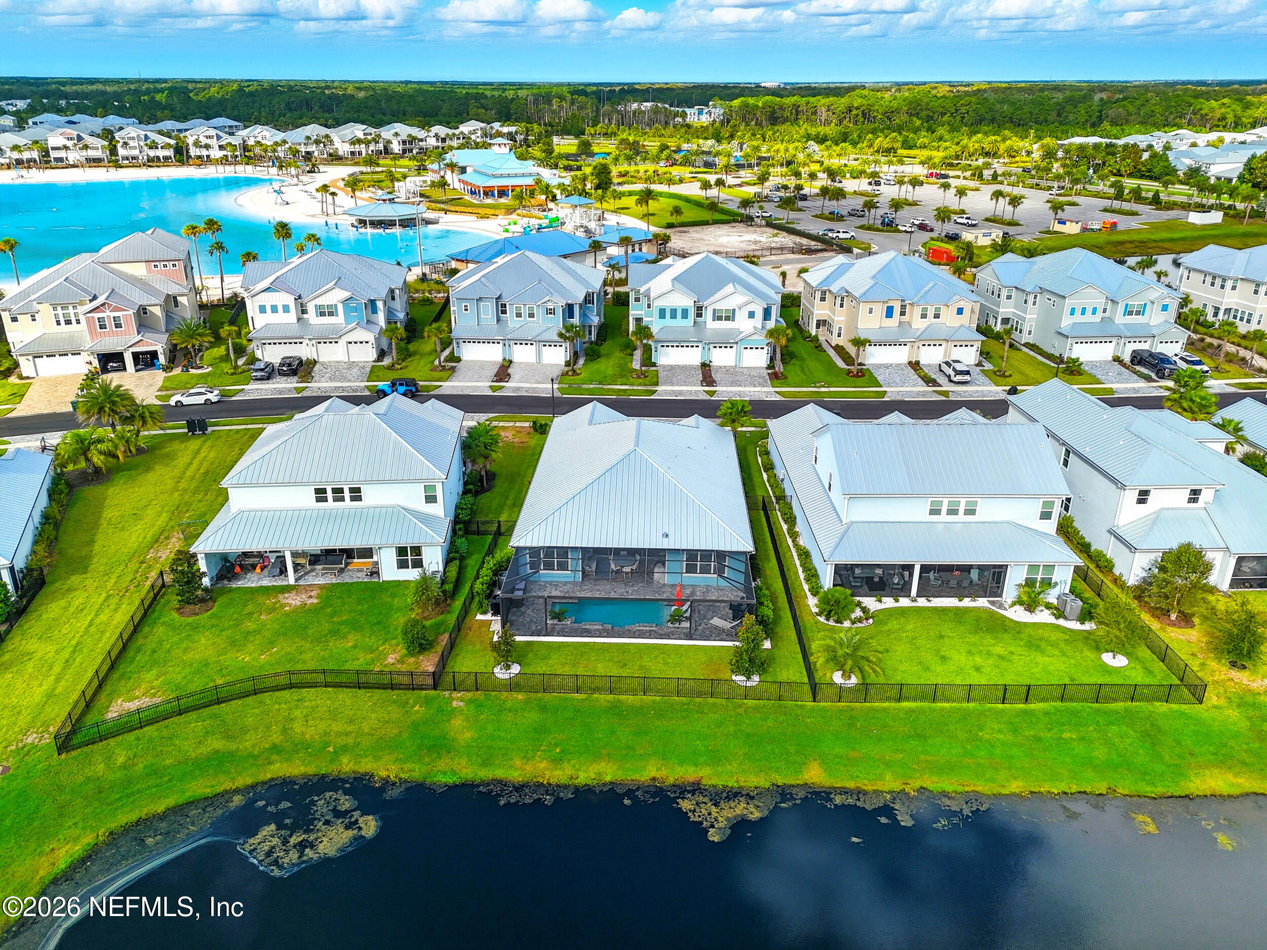 494 Marquesa Circle St. Johns, FL 32259 - Photo 64 of 76 an aerial view of residential houses with outdoor space and swimming pool