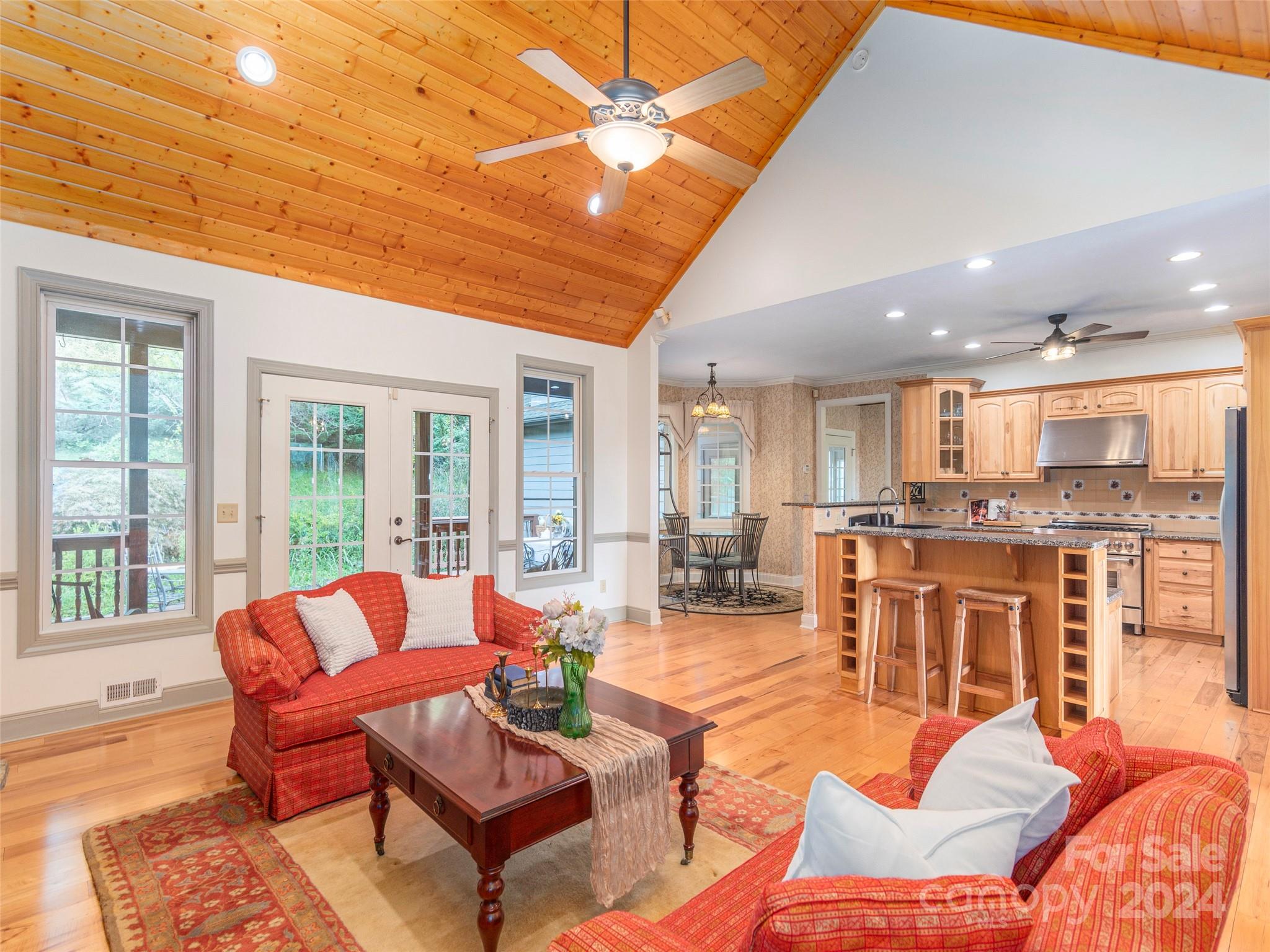 4113 Beaverdam Road Canton, NC 28716 - Photo 11 of 44 a living room with furniture and a large window