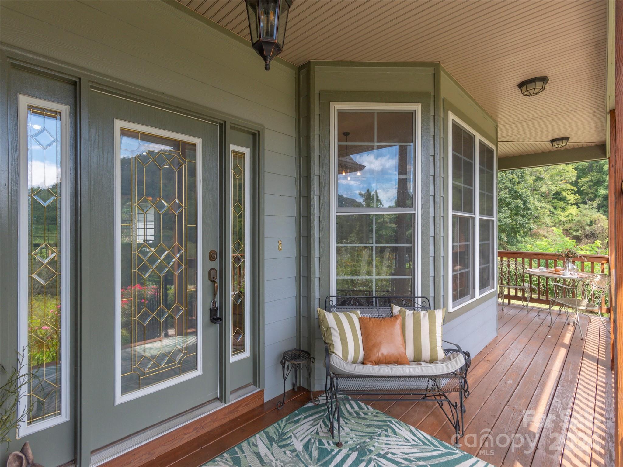 4113 Beaverdam Road Canton, NC 28716 - Photo 29 of 44 a balcony with hardwood floor