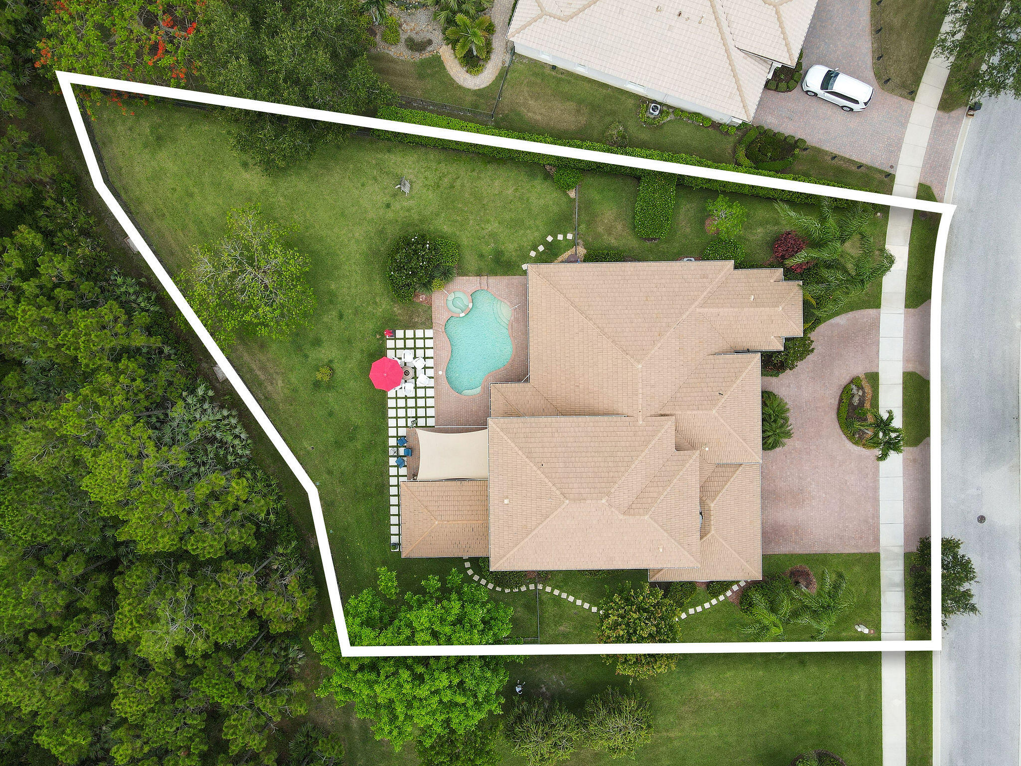 7668 Southeast Laque Circle Stuart, FL 34997 - Photo 61 of 64 Aerial Top