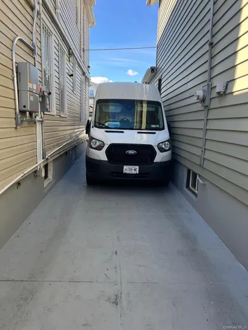 a car parked in front of a building