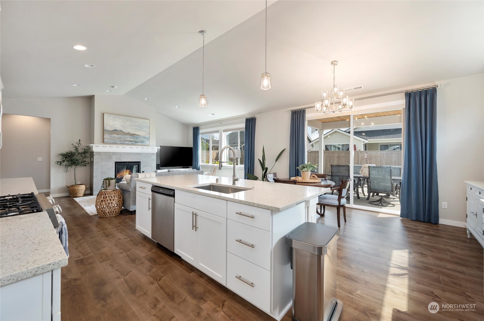 984 Rainier Loop Mount Vernon, WA 98274 - Photo 14 of 40 a kitchen with a sink stove and cabinets