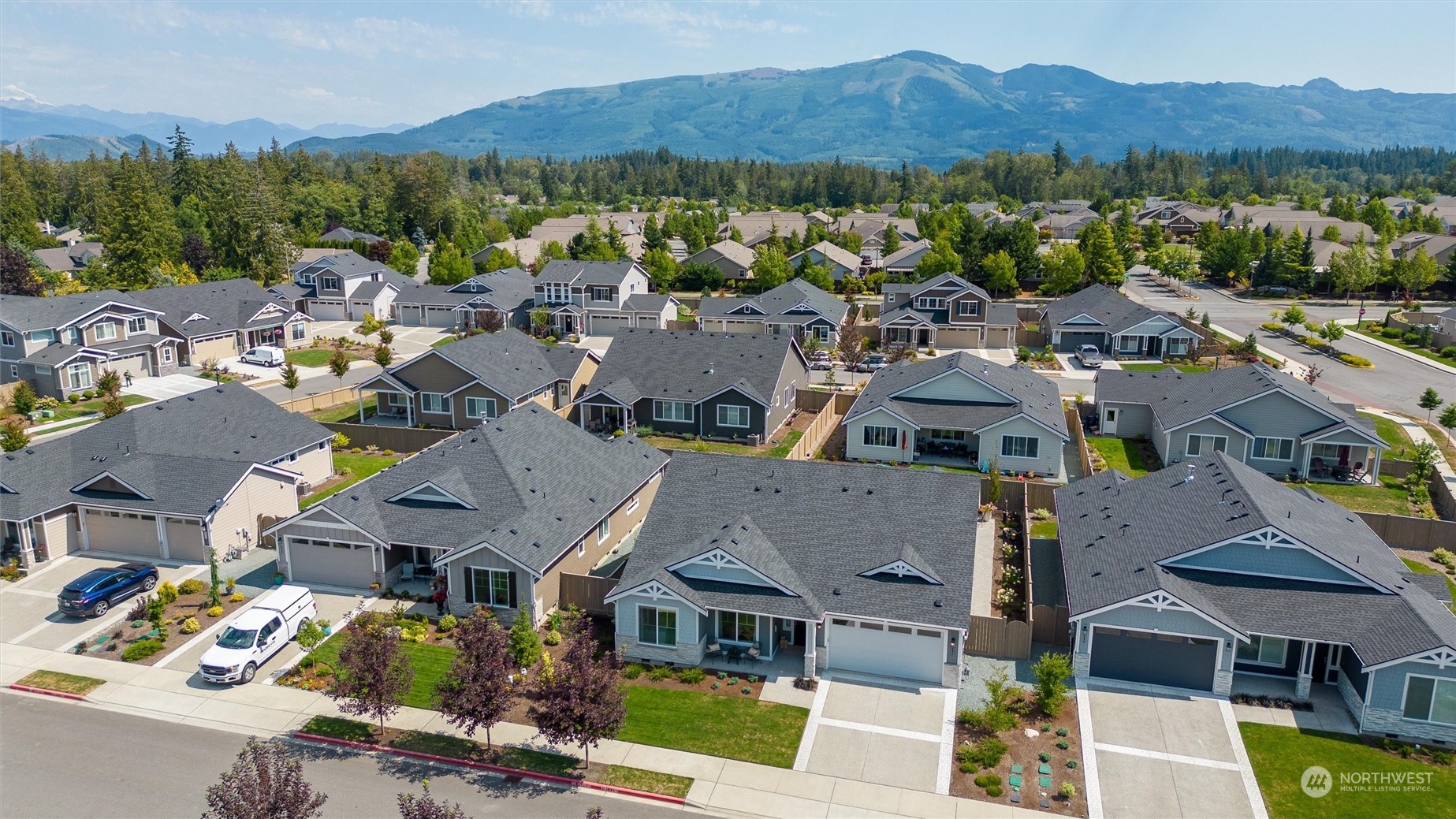 984 Rainier Loop Mount Vernon, WA 98274 - Photo 2 of 40 a view of a city with a mountain