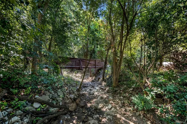 a view of an outdoor space and trees