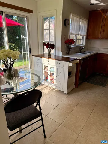 a kitchen with a sink and a stove top oven