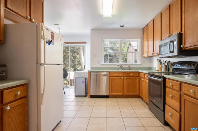 a kitchen with a refrigerator a sink and dishwasher