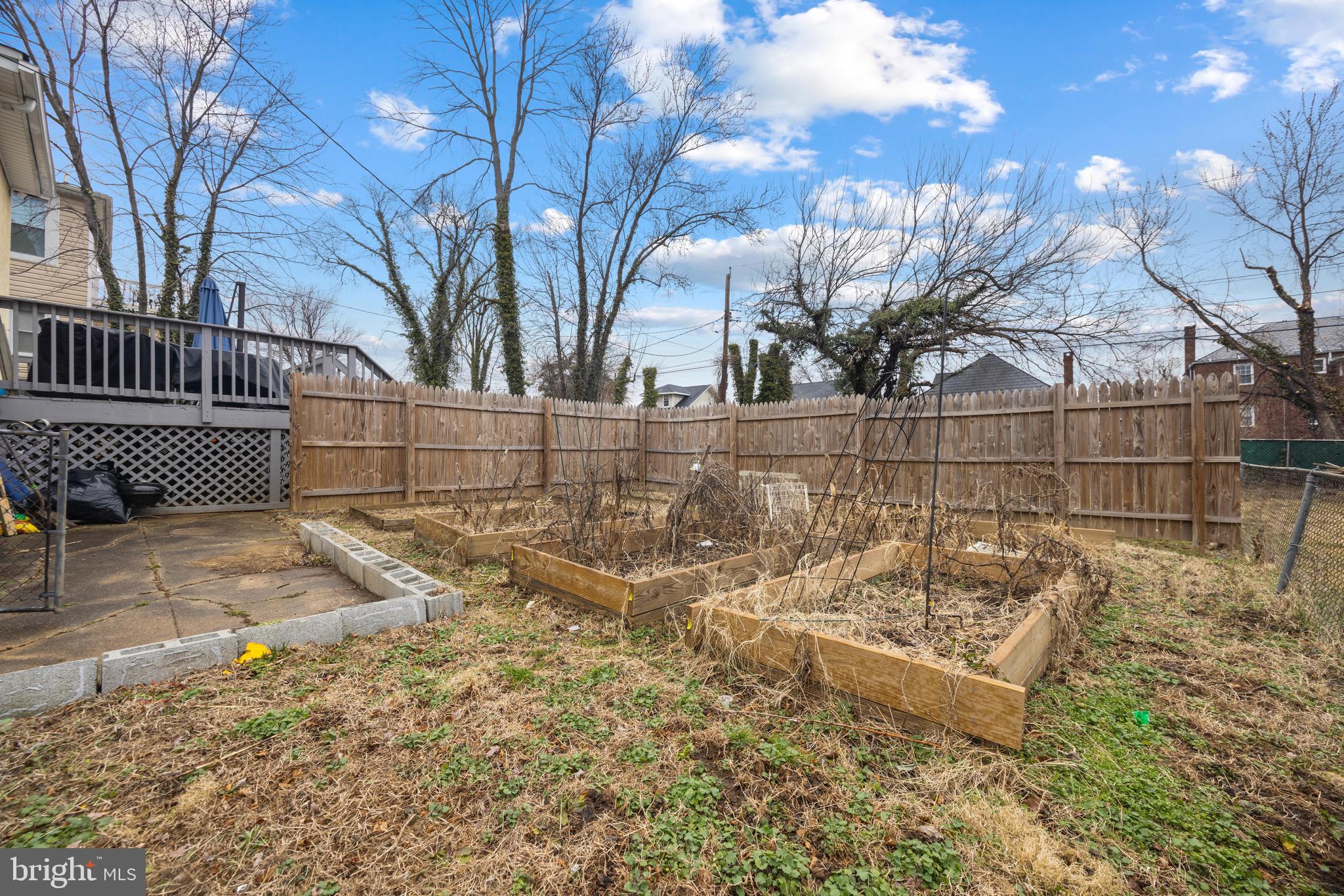 3814 Chatham Road Baltimore, MD 21215 - Photo 42 of 45 a view of a yard with wooden fence