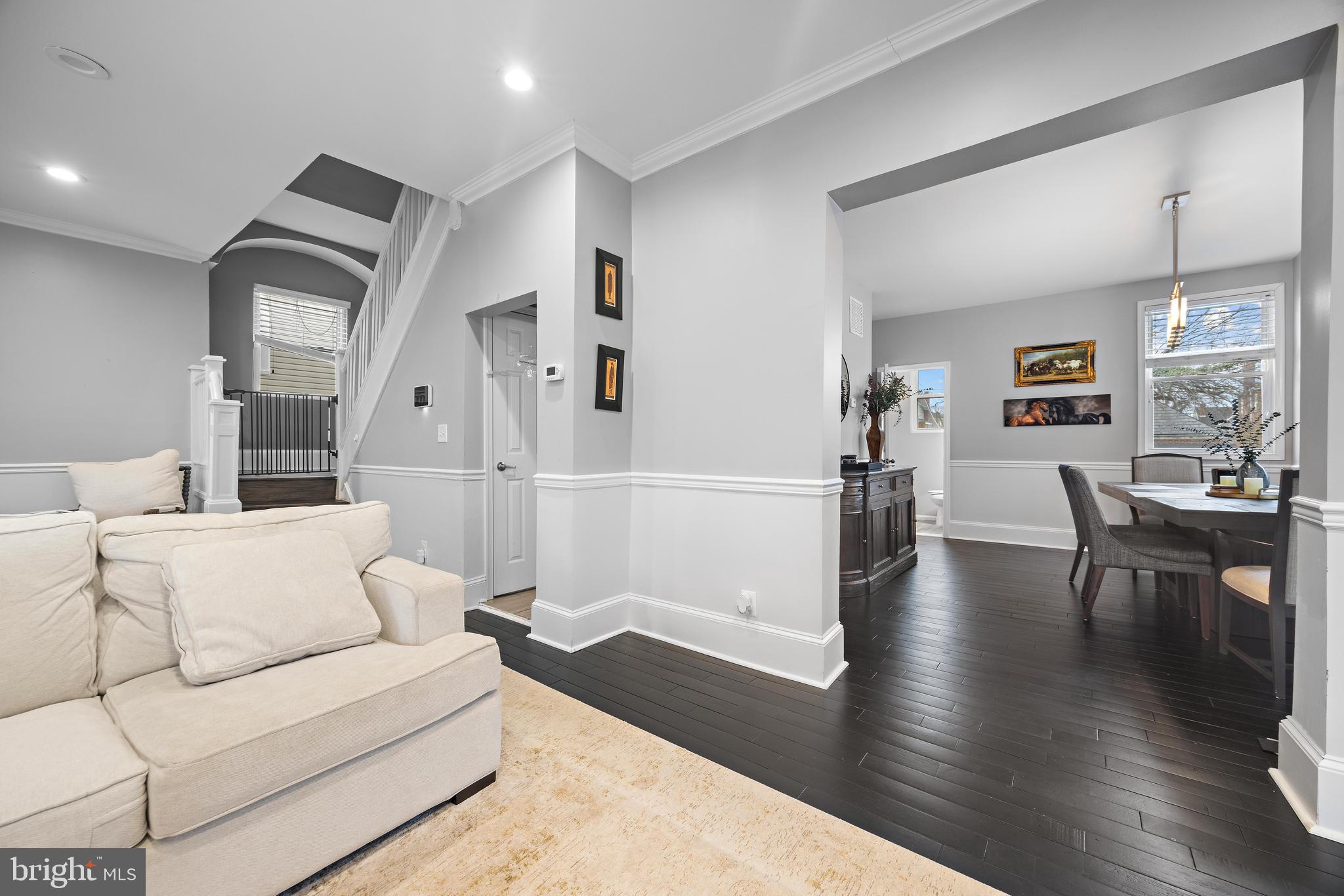 3814 Chatham Road Baltimore, MD 21215 - Photo 9 of 45 a living room with furniture and wooden floor