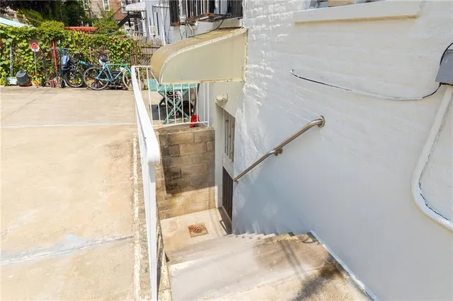 a view of a entryway door front of house