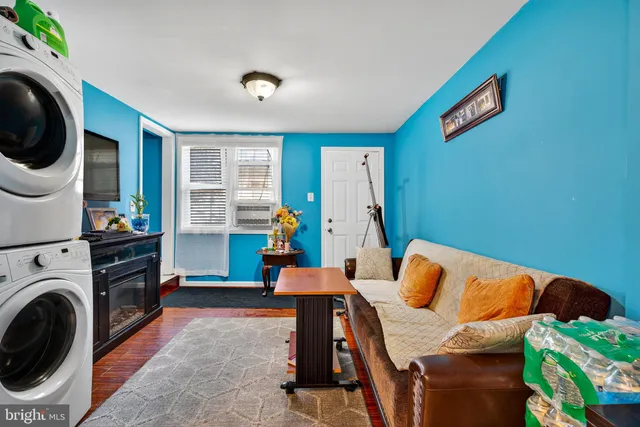 a bedroom with furniture and a bed