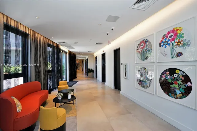 a view of swimming pool with outdoor seating and lake view