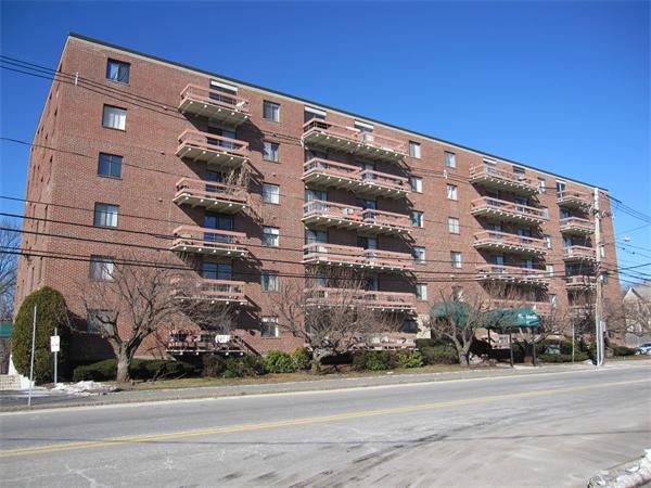 a front view of a building