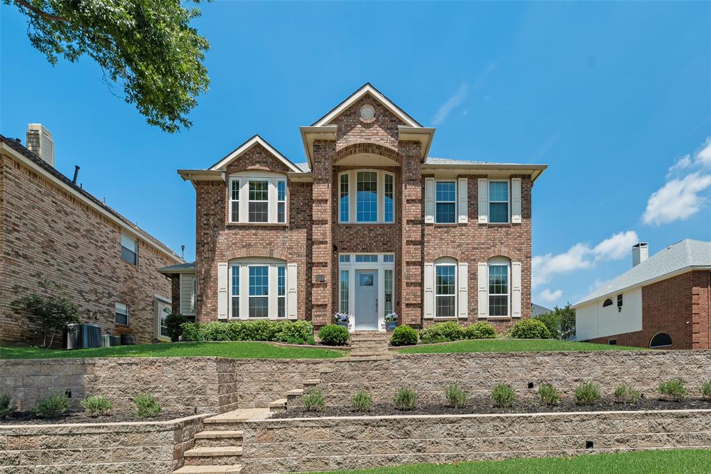 1406 West Peters Colony Road Carrollton, TX 75007 - Photo 19 of 29 a front view of a house with a yard
