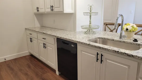 a close view of sink and tap