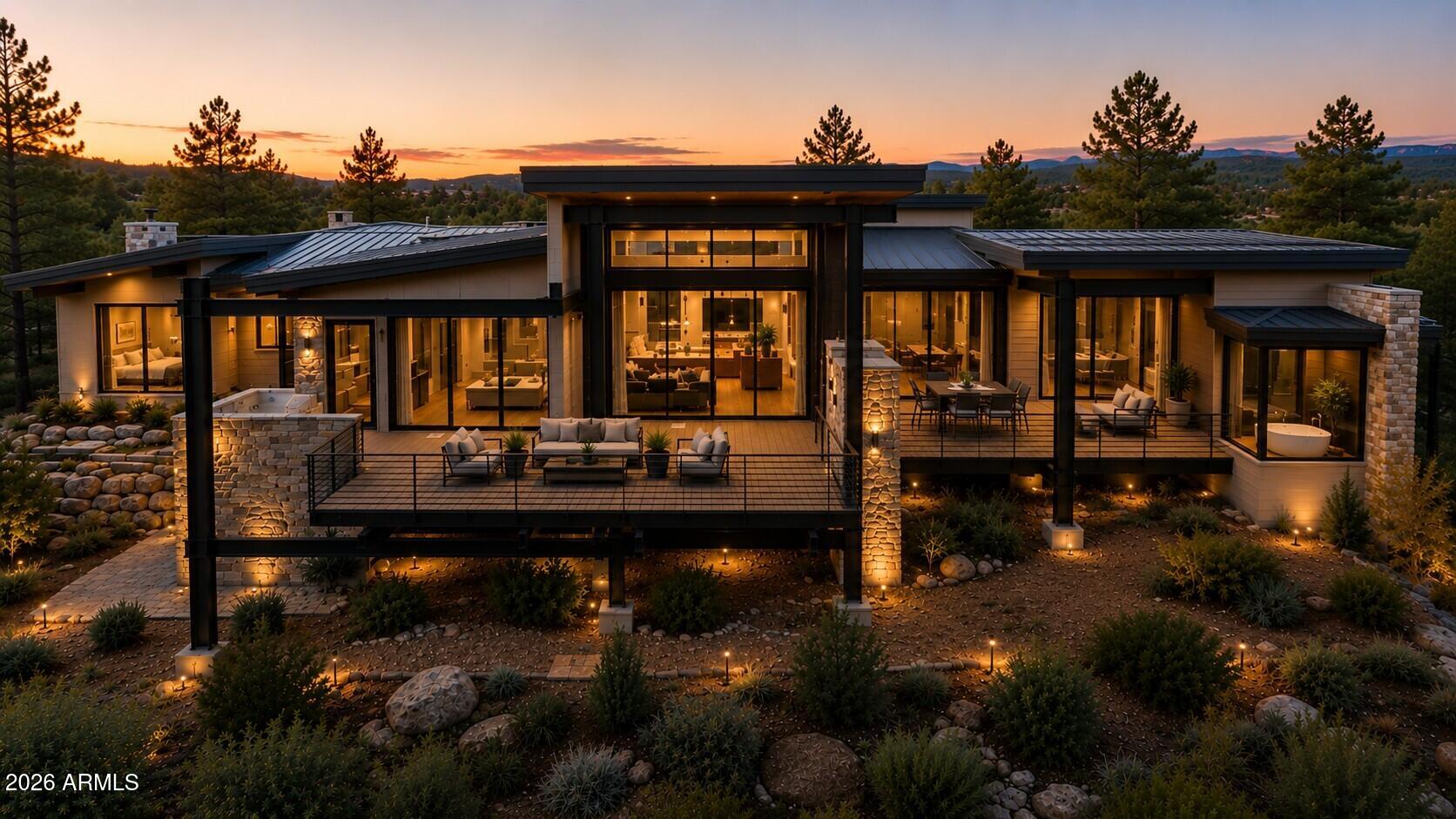 112 South Rim Club Drive Payson, AZ 85541 - Photo 1 of 8 Ponderosa - Rear Elevation