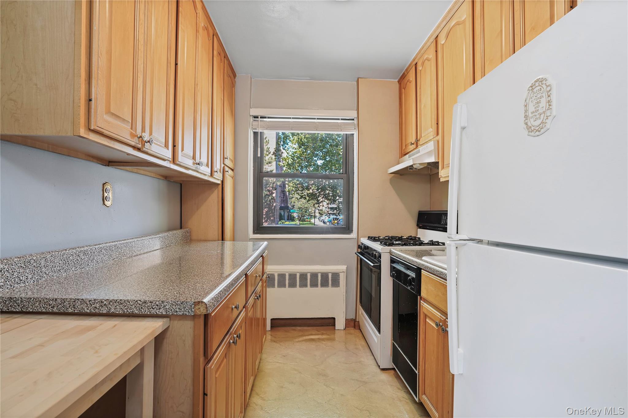 84-18 155th Avenue, Unit 1R Queens, NY 11414 - Photo 12 of 26 a kitchen with a stove and a refrigerator