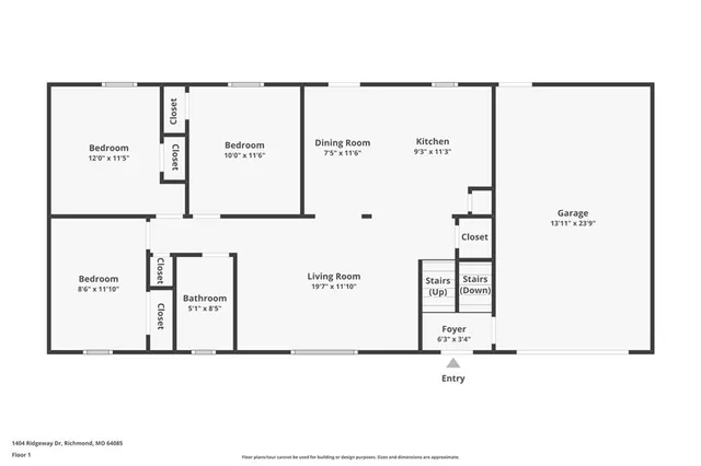 $220,000 | 1404 Ridgeway Drive, Richmond, MO 64085