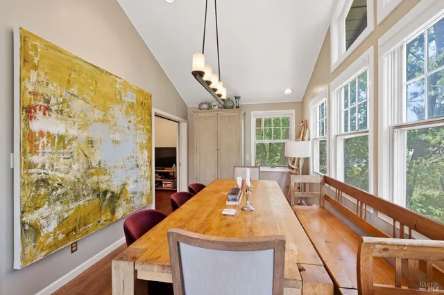 a very nice looking room with a large window