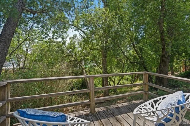 a view of outdoor space with seating