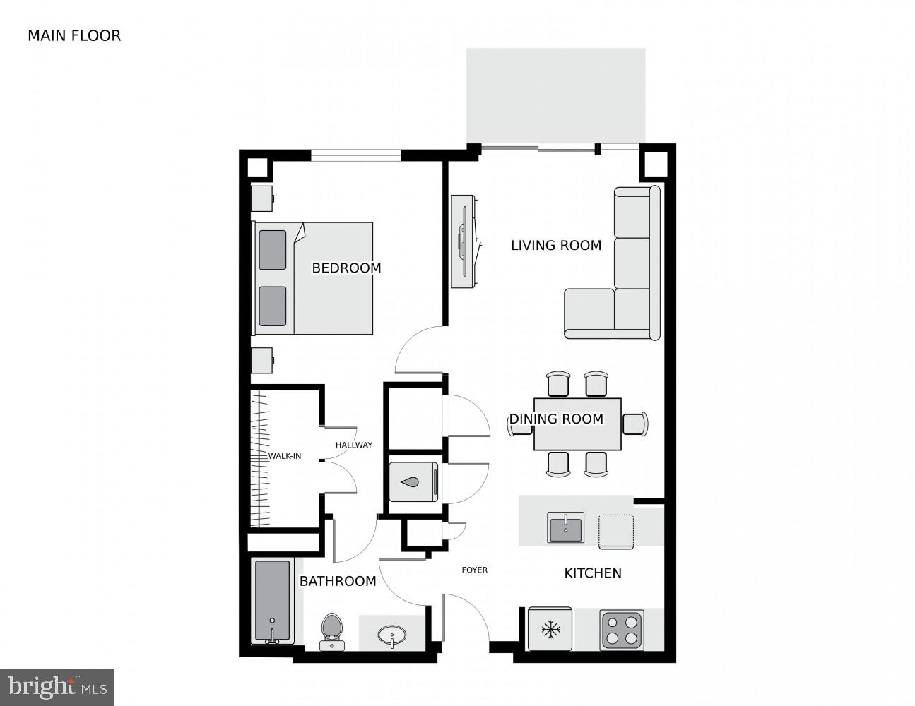 50 Florida Avenue Northeast, Unit 209 Washington, DC 20002 - Photo 18 of 29 a picture of a floor plan